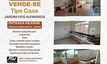 Apartamento Garden com 2 dormitórios à venda, 80 m² por R$ 65.000 de entrada - Jardim dos Alfineiros - Juiz de Fora/MG