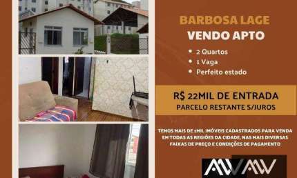 Apartamento com 2 dormitórios à venda, 45 m² por R$ 22.000 DE ENTRADA - Barbosa Lage - Juiz de Fora/MG