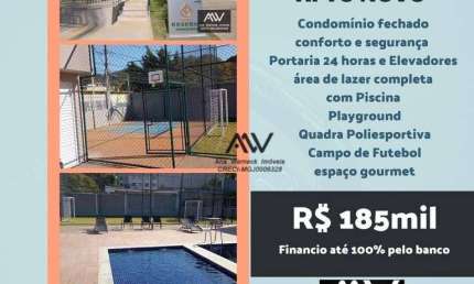 Apartamento com 2 dormitórios à venda, 50 m² por R$ 185.000,00 - Bandeirantes - Juiz de Fora/MG