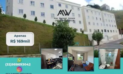Apartamento com 2 dormitórios à venda, 50 m² por R$ 169.000,00 - Recanto da Mata - Juiz de Fora/MG