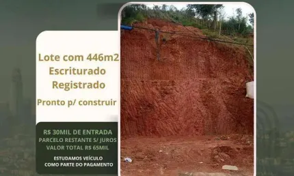 Terreno à venda, 446 m² por R$ 30.000 de entrada - Parque Independência - Juiz de Fora/MG
