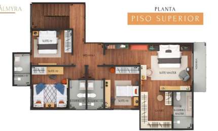 Casa em Condomínio para Venda em Ribeirão Pires, Represa, 4 dormitórios, 4 suítes, 5 banheiros, 3 vagas