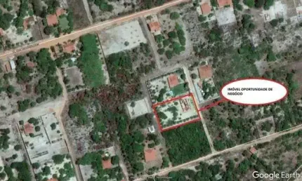 (TE1929) Terreno de 2.772 m² com 2 frentes em Aquiraz/CE