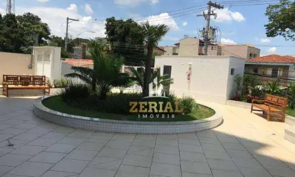 Apartamento com 2 dormitórios para alugar, 62 m² por R$ 3.568,00/mês - Jardim - Santo André/SP