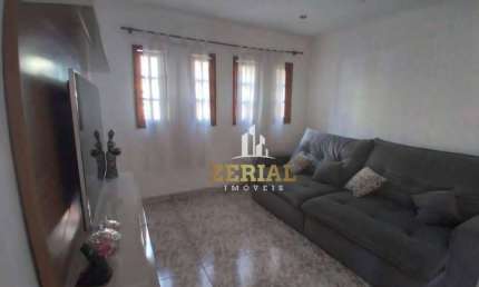 Sobrado com 4 dormitórios à venda, 262 m² por R$ 850.000 - Vila Camilópolis - Santo André/SP