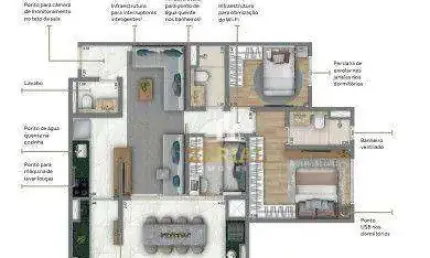 Apartamento com 3 dormitórios à venda, 84 m² por r$ 1.042.222,00 - mooca - são paulo/sp