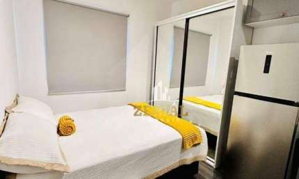 Studio com 1 dormitório para alugar, 19 m² por R$ 2.860,00/mês - Barcelona - São Caetano do Sul/SP
