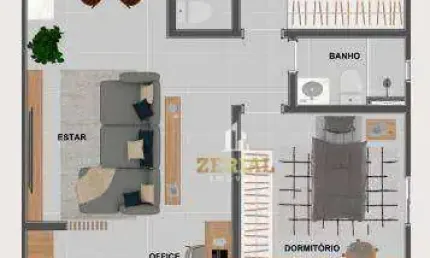 Apartamento à venda, 69 m² por r$ 518.000,00 - nova gerti - são caetano do sul/sp