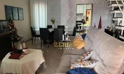 Sobrado com 3 dormitórios para alugar, 245 m² por r$ 4.568,00/mês - vila camilópolis - santo andré/sp