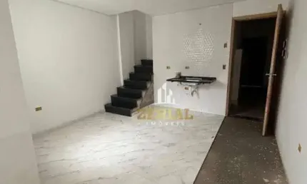 Cobertura com 2 dormitórios à venda, 110 m² por r$ 600.000,00 - vila alice - santo andré/sp