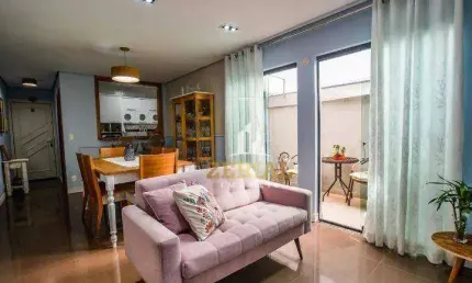 Apartamento garden com 3 dormitórios à venda, 90 m² por r$ 620.000,00 - vila assunção - santo andré/sp