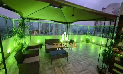 Cobertura com 3 dormitórios à venda, 154 m² por r$ 1.450.000 - campestre - santo andré/sp