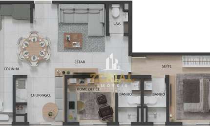 Apartamento à venda, 65 m² por R$ 914.000,00 - Barcelona - São Caetano do Sul/SP