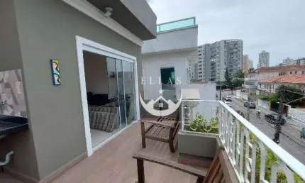 Sobrado com 3 dormitórios à venda, 240 m² por R$ 1.840.000 - Ponta da Praia - Santos/SP