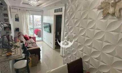 Apartamento com 1 dormitório à venda, 51 m² por R$ 370.000 - Vila Matias - Santos/SP