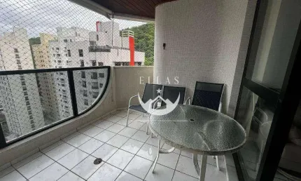 Apartamento com 2 dormitórios para alugar, 110 m² por R$ 3.800/mês - Praia das Pitangueiras - Guarujá