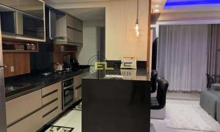 Apartamento à venda, mobiliado de 2 dormitórios, sacada com churrasqueira no Rio Caveiras, em Bigua