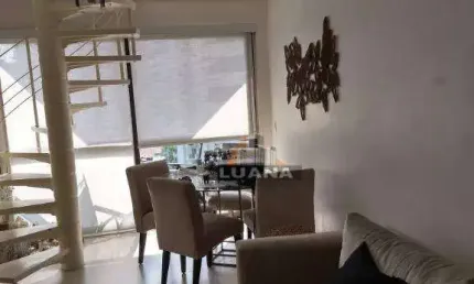 Apto duplex, 1 suite, 1 vaga, mobiliado na aclimação