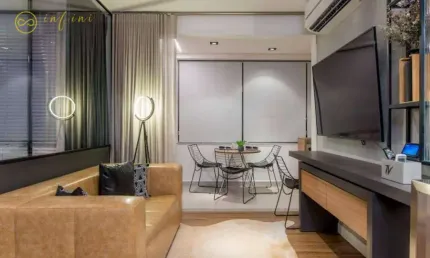 Apartamento Lançamento com 1 Quarto à venda, 44,72 m² por R$ 451.000 - Condomínio Residencial Biarritz - Parque Campolim, Sorocaba/SP