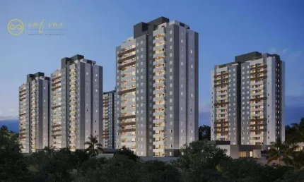Apartamento Lançamento com 3 Quartos, sendo 1 Suíte à venda, 69 m² por R$ 448.780 - Condomínio Parque dos Ingleses - Sorocaba/SP