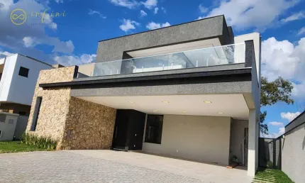 Casa Nova de Condomínio com 3 suítes  à venda, 390 m² por R$ 2.900.000 - Alphaville Nova Esplanada III - Votorantim/SP