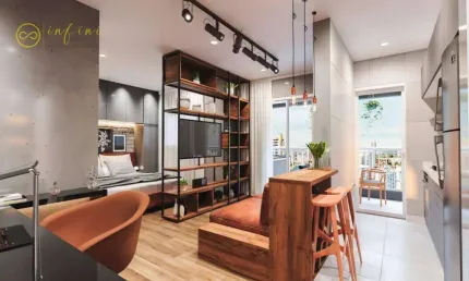 Apartamento Studio com 1 quarto suíte à venda, 39 m² por R$ 283.000- Condomínio Reserva Carvalho Residencial - Centro - Sorocaba/SP