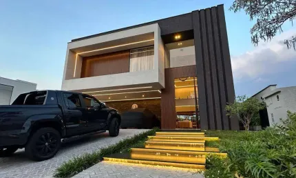 Casa mobiliada de condomínio  com 3 suítes à venda, 368 m² por r$ 4.300.000 - alphaville nova esplanada i - votorantim/sp