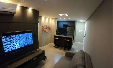 Apartamento Mobiliado com 2 dormitórios, sendo 1 suíte  à venda, 53 m² por R$ 395.000 - Condomínio Mirante da Colina - Sorocaba/SP