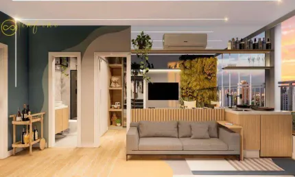 Apartamento Lançamento com 2 Quartos, sendo 1 Suíte à venda, 53,64 m² por R$ 355.990 - Condomínio IPA Club -  Centro - Sorocaba/SP