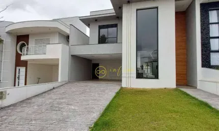Casa Nova de Condomínio com 3 quartos, sendo todos suítes à venda, 245 m² por R$ 1.350.000 - Condomínio Campos do Conde - Sorocaba/SP