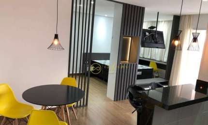 Apartamento Studio Mobiliado com 1 quarto para alugar, 56 m² por R$ 2.990/mês - Condomínio Red - Sorocaba/SP
