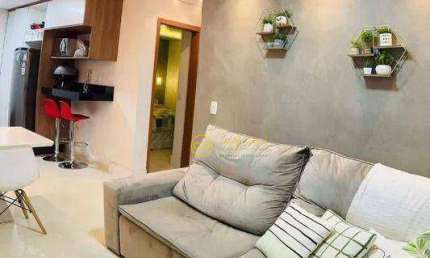 Apartamento Semi-mobiliado sendo 2 quartos à venda, 45 m² por R$ 240.000- Condomínio Parque Serra Azul - Caguaçu - Sorocaba/SP