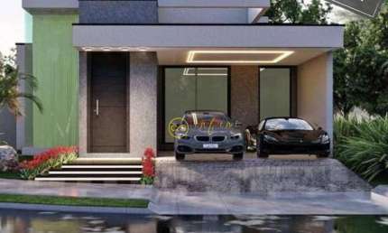 Casa Nova de Condomínio com 3 Suítes, sendo uma Máster à venda, 196 m² por R$ 1.650.000 - Condominio Le France - Aparecidinha, Sorocaba/SP