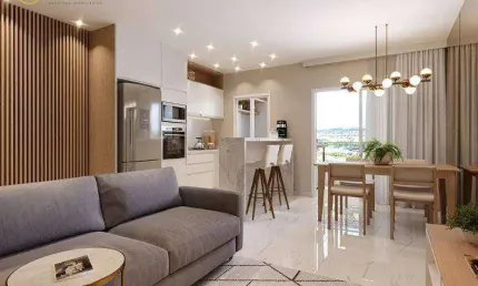 Apartamento Lançamento com 2 Quartos sendo 1 Suíte à venda, 71 m² por R$ 640.713 - Concetto Campolim - Sorocaba/SP