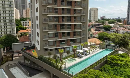 Apartamento com 74  M² com 2 Suítes varanda gourmet do lado do metrô Brooklin