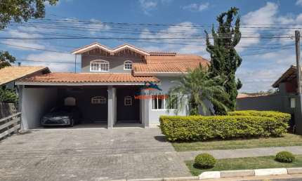 Casa de luxo em condomínio: 4 quartos, 3 suítes, 3 salas, 5 banheiros, 5 vagas - Vargem Grande Paulista-SP, Jardim Haras Bela Vista
