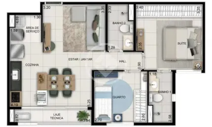 Apartamento com 3 quartos à venda na T-30, sn, Setor Bueno, Goiânia