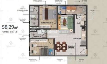 Apartamento na PLANTA à venda, Vila Palmares, Santo André, SP