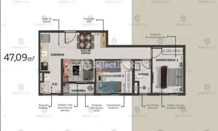 Apartamento à venda, Vila Palmares, Santo André, SP