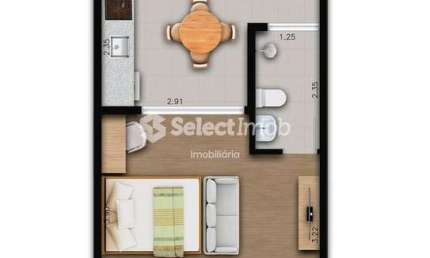 Apartamento com 1 quarto à venda na Avenida Armando Salles Oliveira, --, Parque São Vicente, Mauá