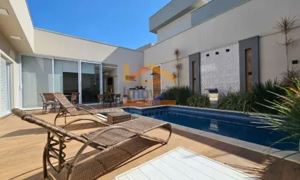 Casa de luxo em condomínio à venda em Americana-SP, bairro Jardim dos Ipês Amarelos: 3 quartos, 3 suítes, 2 salas, 4 banheiros, 2 vagas de garagem, 240m².