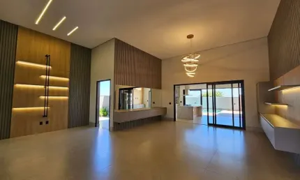 Casa de alto padrão em condomínio: 3 quartos, 3 suítes, 2 salas, 2 banheiros, 2 vagas na Fazenda Santa Lúcia, Americana-SP - 240m².