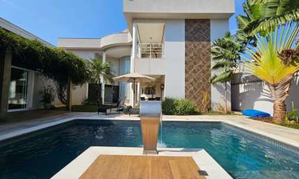 Casa de alto padrão em condomínio à venda em Nova Odessa-SP, Residencial Imigrantes: 3 quartos, 3 suítes, 6 banheiros, 4 vagas, 432,12m².