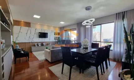 Apartamento à venda no centro de americana-sp: 3 quartos, 1 suíte, 2 salas, 3 banheiros, 2 vagas de garagem, 155m² de área.