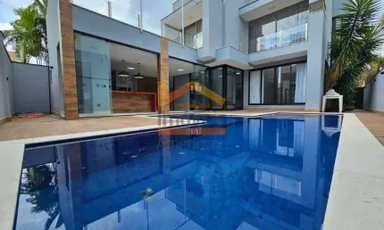 Casa de alto padrão à venda em condomínio no Jardim Imperador, Americana-SP - 3 quartos, 3 suítes, 3 salas, 4 banheiros, 4 vagas, 290m².