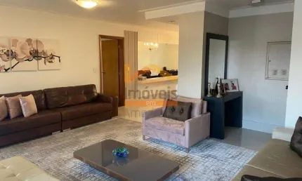 Apartamento de luxo na Vila Santa Catarina, Americana-SP: 3 quartos, 3 suítes, 3 salas, 4 banheiros, 4 vagas de garagem, 240m².