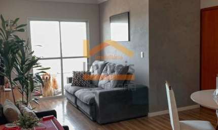 Apartamento à venda no Centro de Nova Odessa-SP: 3 quartos, 1 suíte, 3 salas, 2 banheiros, 1 vaga, 78m².