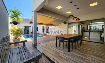 Casa de alto padrão em condomínio - 3 quartos, 3 suítes, 3 salas, 4 banheiros e 4 vagas de garagem - jardim firenze, santa bárbara d'oeste-sp