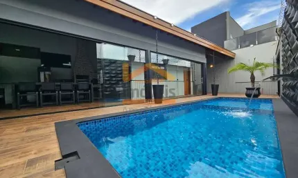 Imperdível: Casa à venda em Santa Bárbara D'oeste-SP, Terras de Santa Bárbara, 3 quartos, 1 suíte, 3 salas, 3 banheiros, 5 vagas, 245m².