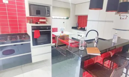 Lindo sobrado à venda, 267m² - parque novo mundo - americana/sp  por r$ 650.000,00